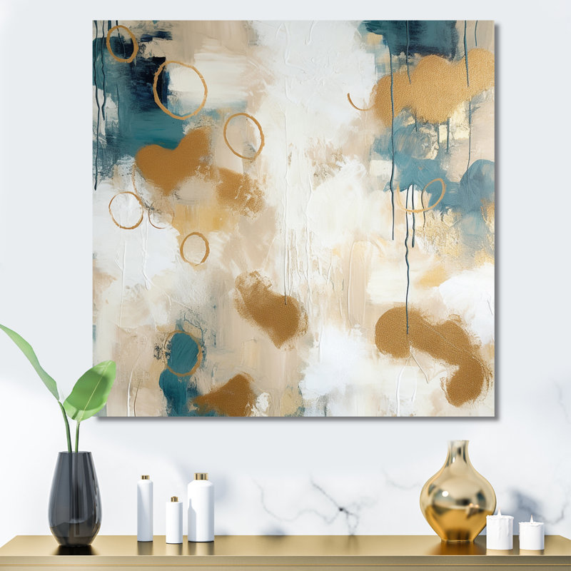 Gilded Daydreames X - reproduction sur toile, Toile tendue, H 16 po x l 16 po x P 1 po