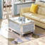 Table basse rectangulaire à losanges en miroir