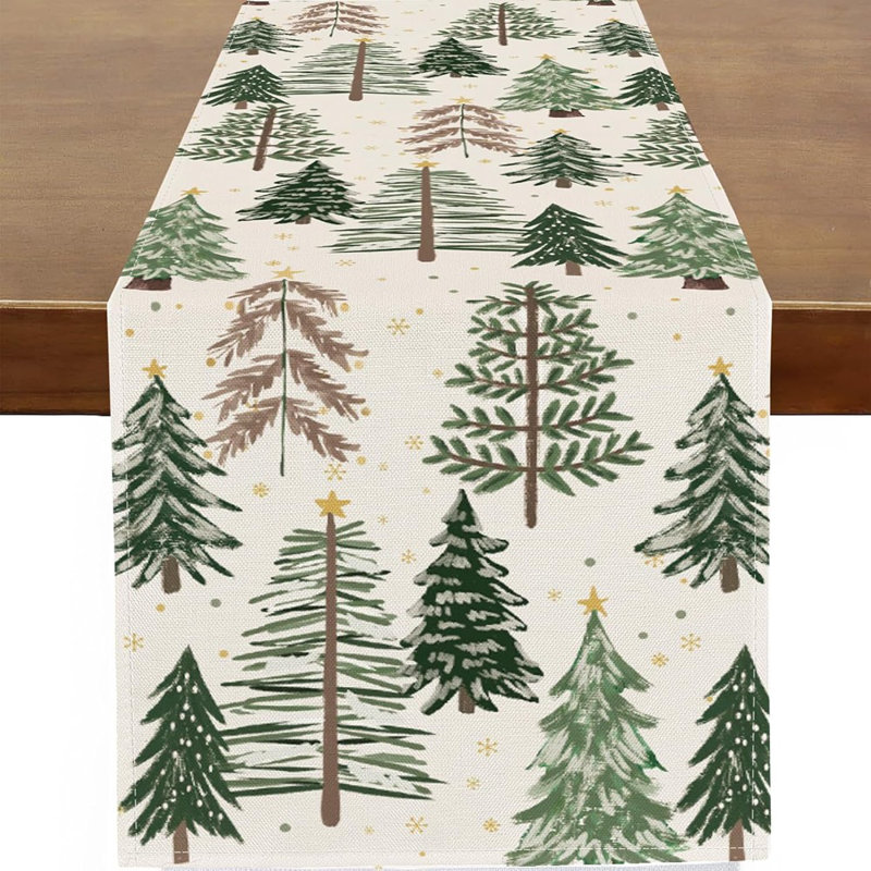 Chemin de table Xmas Trees Christmas
