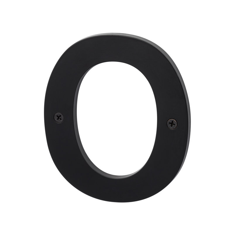 Zinc House Number 5 ", Noir mat, 0