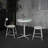 Timbia Round Metal Outdoor Dining Table , in. W in. D-712932959