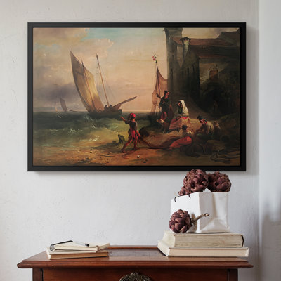 Fisherman's Family from Chioggia, 1838-Friedrich Gauermann-Framed Gallery Wrapped Canvas