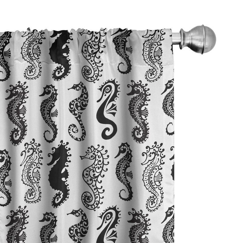 Panneau coulissant semi-diaphane avec passe-tringle Seahorse, 28 po x 63 po