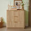 Ensemble de 3 tiroirs 2 pièces, commode à vagues 27,5 po, table de chevet, tiroir en bois