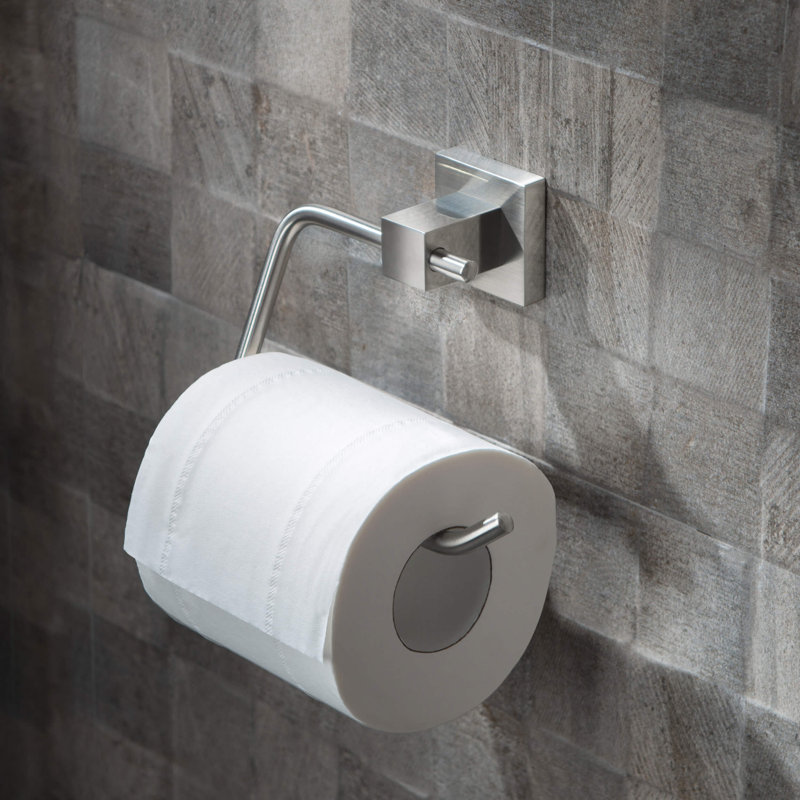 Cube 4 - Piece Bathroom Hardware Set, Brushed Nickel