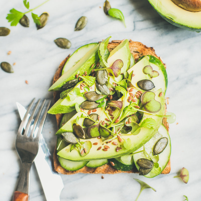 Avocat Sandwich. - Photographie sur toile tendue, H 12 po x l 12 po