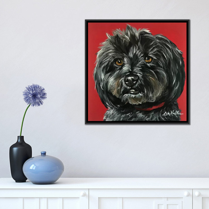 «Bentley the Yorkipoo» par Hippie Hound Studios, reproduction d'art graphique sur toile, H 26 po x l 26 po x P 1,5 po