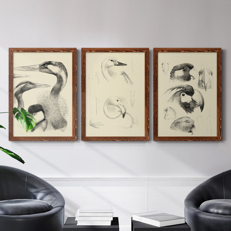 «A Sense of Space I», ensemble de 3 peintures sur toile encadrées, H 37,5 po x l 82,5 po x P 1,5 po, Érable