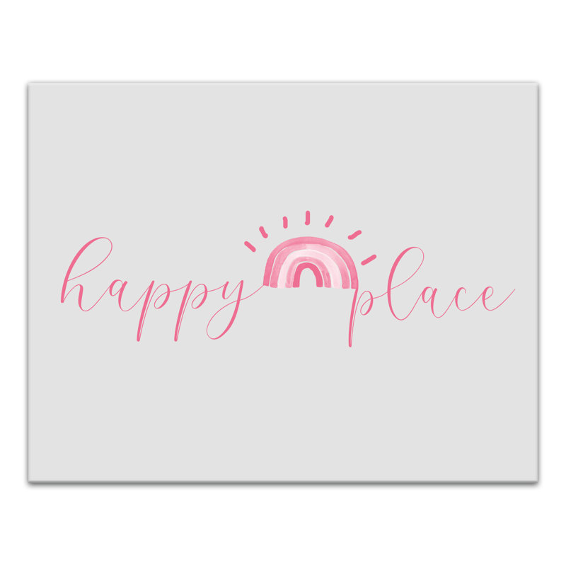 Art sur toile Happy Place, H 14 po x l 11 po x P 1,25 po