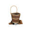 Wicker Wheeled Shopping Basket 