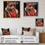 «Fashion Tiger I», reproduction encadrée sur toile-86800783-86800778