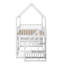 Lit à cadre de maison avec tablettes lumineuses intégrées-497550900