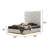 Kingsley Queen Platform Bed in Gold and White Finish-1605077332