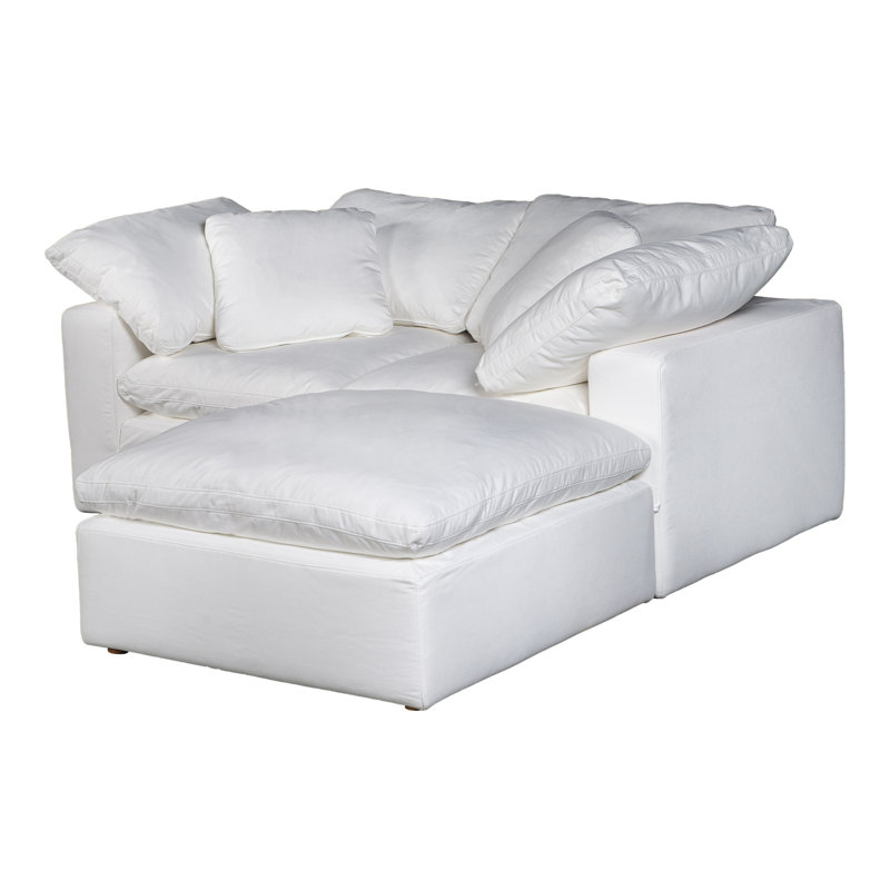 Canapé modulaire en tissu performance 3 pièces Armand, Blanc Livesmart® blanc