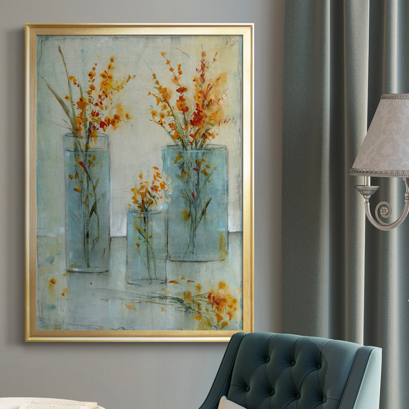 Still Life Study I, toile encadrée de qualité supérieure - prête à être accrochée, Cadre doré, H 36,5 po x l 26,5 po x P 1 po