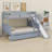 Bunk Bed With Drawers, Slide, Shelves, Ladder-1784794887