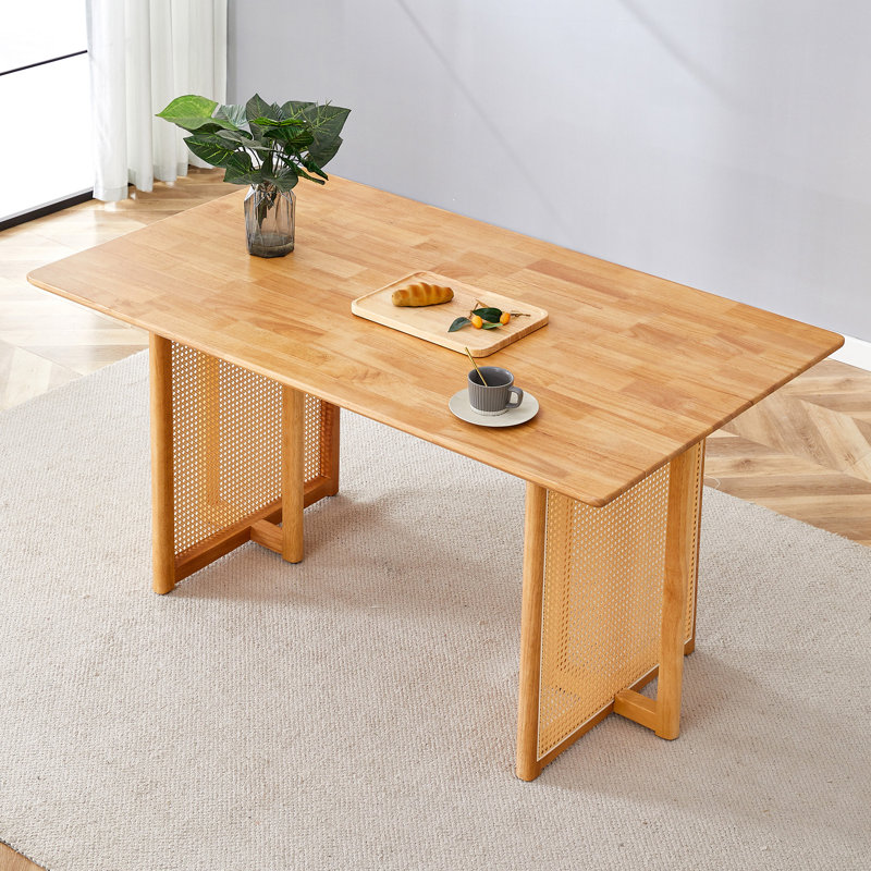 Table de salle à manger en bois massif de style chinois rétro (table seulement), Noyer