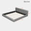 Lit plateforme tapissier avec coutures et soutien solide-1526962367