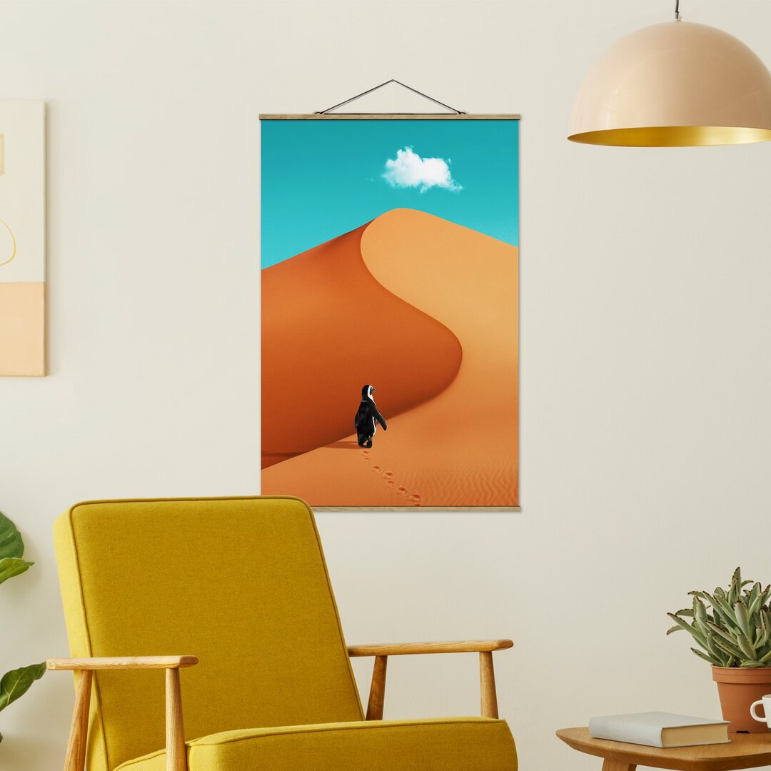 Wandbild Desert mit Penguin von Jonas Loose