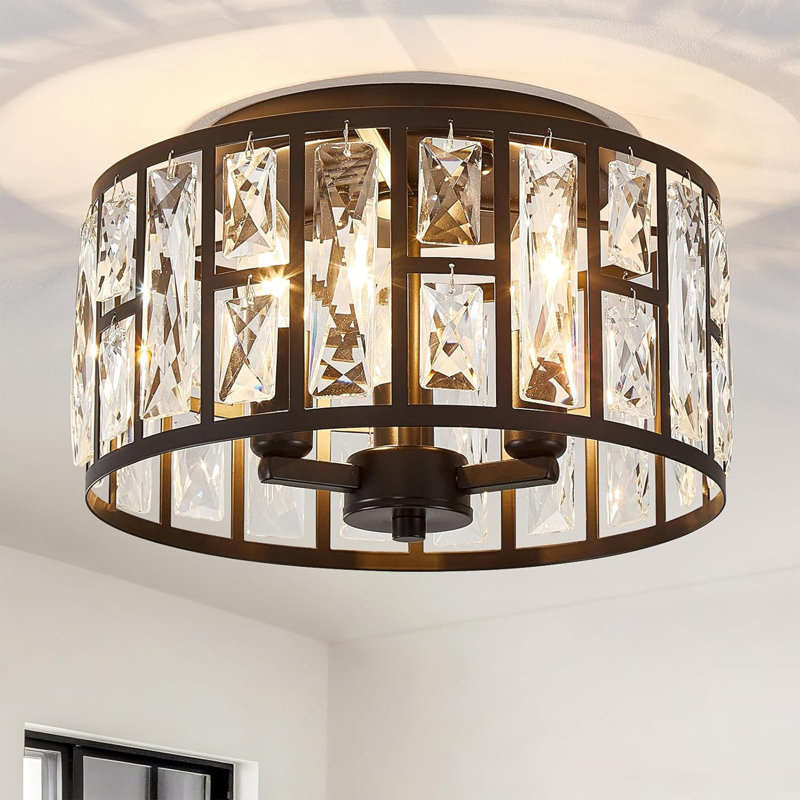 Flush Mount, Black, Matte Black