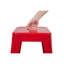 Tabouret à hauteur de comptoir 24 po, ensemble de 2 tabourets de bar en métal sans dossier, non empilable, amovible et facile à assembler, conception peu encombrante pour îlot de cuisine / bar / café / salle à manger (rouge)-326877514