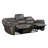 Plush Modern Design Living Room Reclining Sofa With Microfiber Upholstery And Solid Wood Frame For Comfortable Seating-773683428