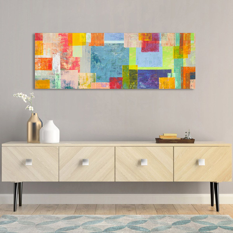 Absstract August Summer by Italo Corrado - Wrapped Canvas Panoramic Art Prints, 50cm H x 150cm W x 4cm D