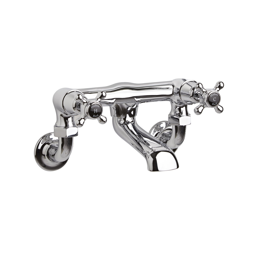 Topaz 2 Handle Wall Bath Shower Mixer Bath Filler