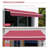 Retractable Awning, Patio Awnings, Sunshade Shelter W/ Manual Crank Handle, UV & Water-Resistant Fabric And Aluminum Frame For Deck, Balcony, Yard-112604860-112604869