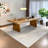 Modern Burlywood Rectangular Solid Wood Dining Tables-882737339