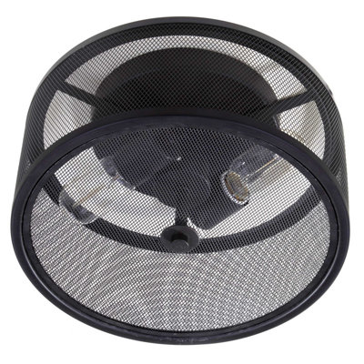 Plafonnier encastré tambour 2 lumières 11,8 po Renato