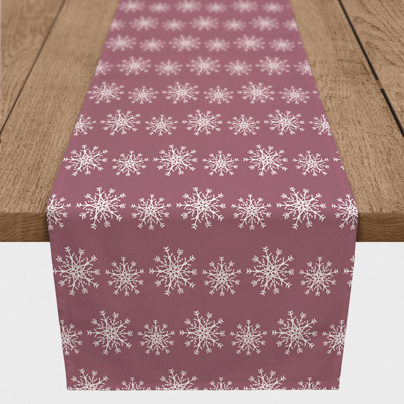 Engli Geometric Christmas Table Runner, 72" x 16"