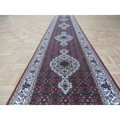 Beaton One-of-a-Kind 2'7" X 24'5" Runner Area Rug in Black