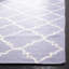 Tapis géométrique en laine et en coton tissé à la main Milltown ivoire / mauve-1619890471