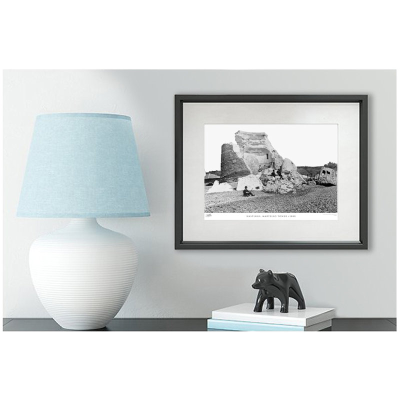 'Hastings, Martello Tower C1880' by Francis Frith - Picture Frame Photograph Print on Paper, 45cm H x 60cm W x 2.3cm D