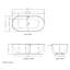 Baignoire autoportante en acrylique L 59 po x l 31-1 / 2 po x H 23-5 / 8 po Alliance Pro-101073571