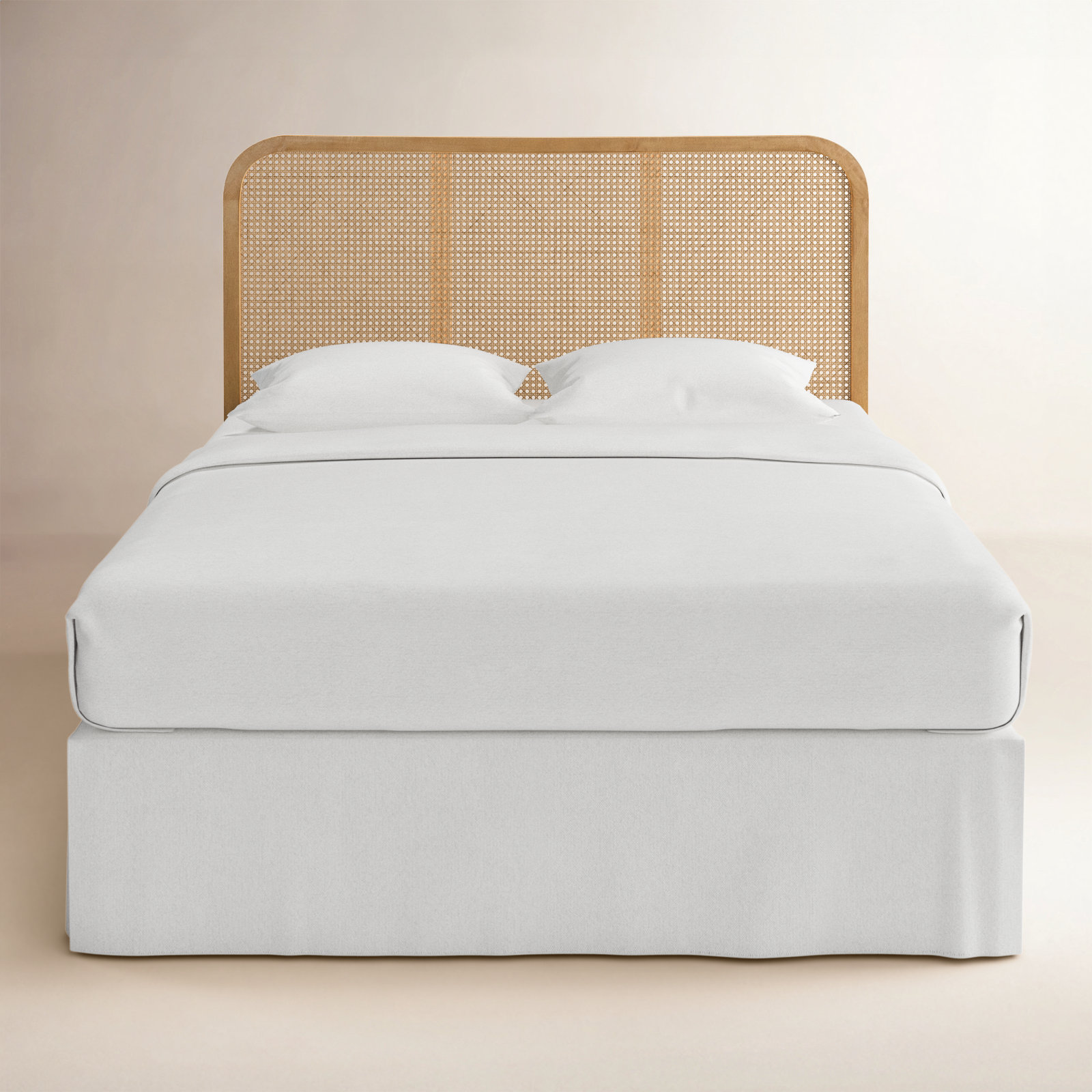 Boone Solid Wood Headboard, Natural, Queen