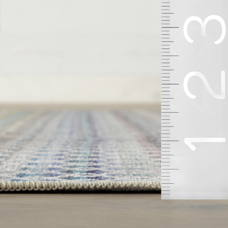 Poppy Machine Washable Rug, Rectangle 7'6" x 9'6"