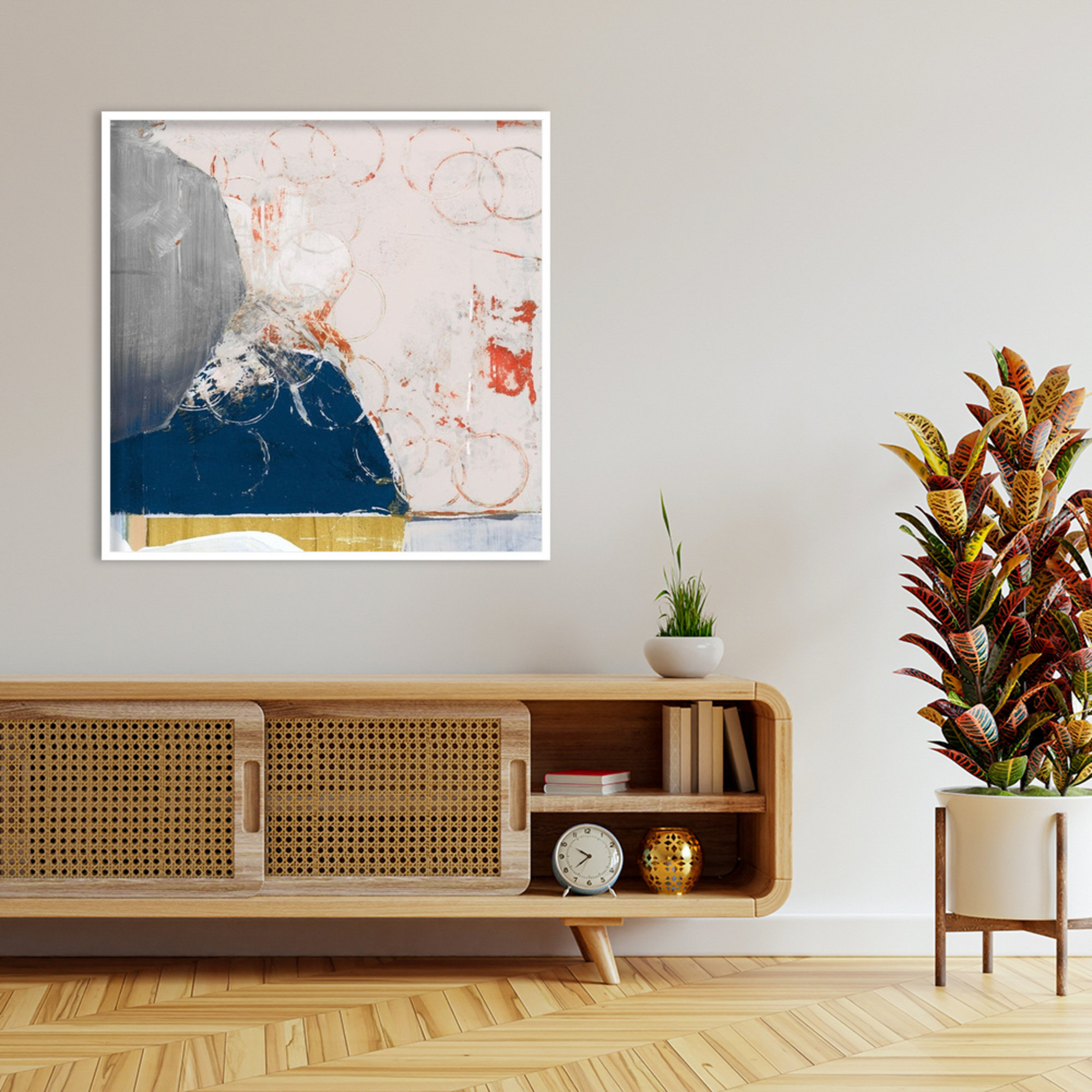 Beautiful Mess II by Gilpin Wood Framed Wall Art Print, 41" H x 41" W, White