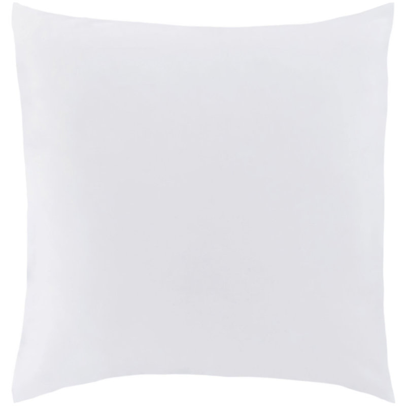 Silken Solid Sham, White, Euro