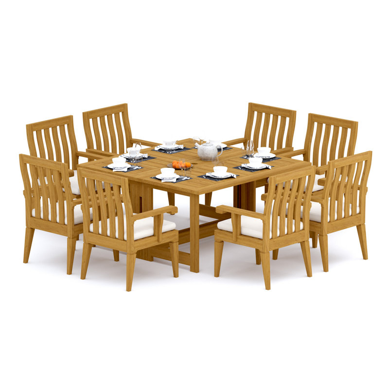 Caranas Outdoor 9 - Piece Teak Dining Set