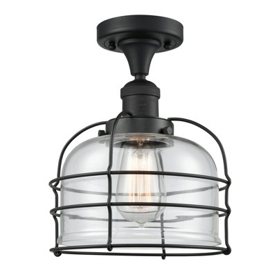 Trevon Glass Semi Flush Mount