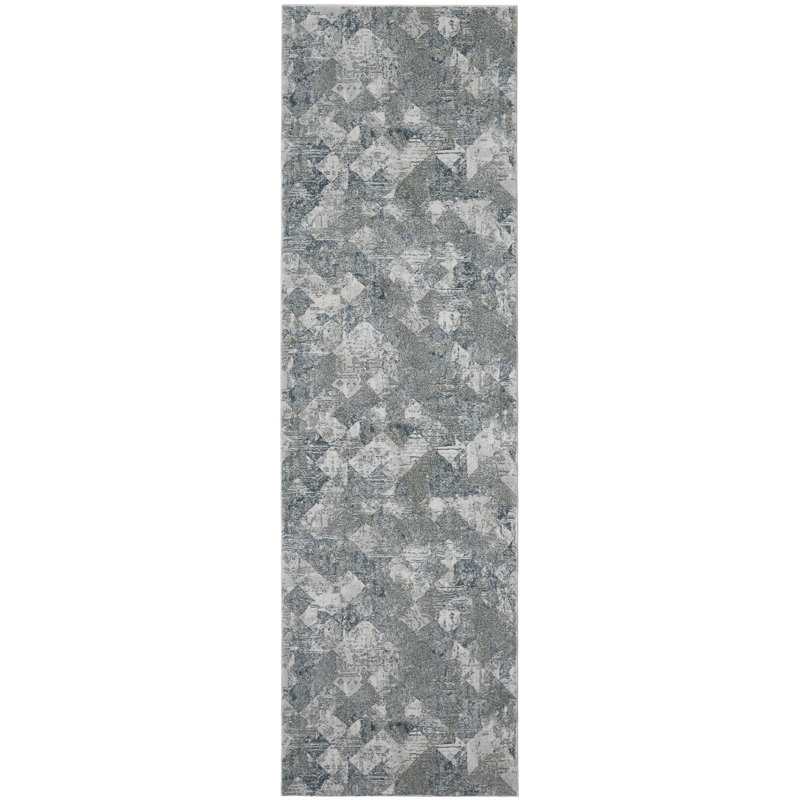 Aybek Abstract Indoor Rug, Runner 2'8" x 8'