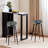 Black And White Zebra Stripes - Striped Bar Stools Set Of 2
