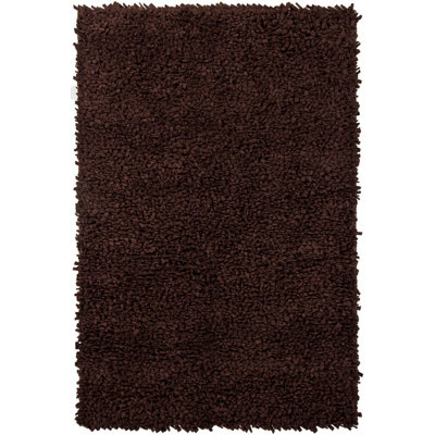Tapis brun authentique en laine tissé à la main Stiefel
