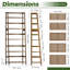 150cm H x 53cm W Metal Standard Bookcase-839888661