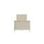 Moderne lit chambre à coucher lit-bateau tête de lit design contreplaqué 1pc cadre de lit blanc