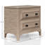 Table de chevet 2 tiroirs avec finition sable