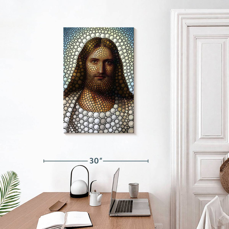 Leisha, Jésus-Christ numérique, H 30 po x l 20 po