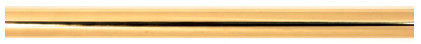 Arch 6' Straight Fixed Shower Curtain Rod, Polished Brass
